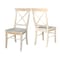 International Concepts Set of 2 X-Back Chairs, Unfinished C-613P - alternate 4